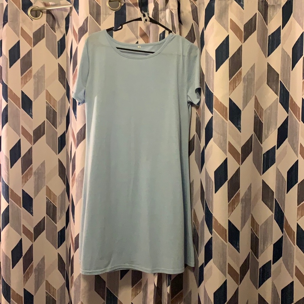 Light blue Tee shirt dress